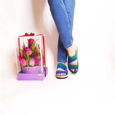 صندل طبی شیک سبز آبی